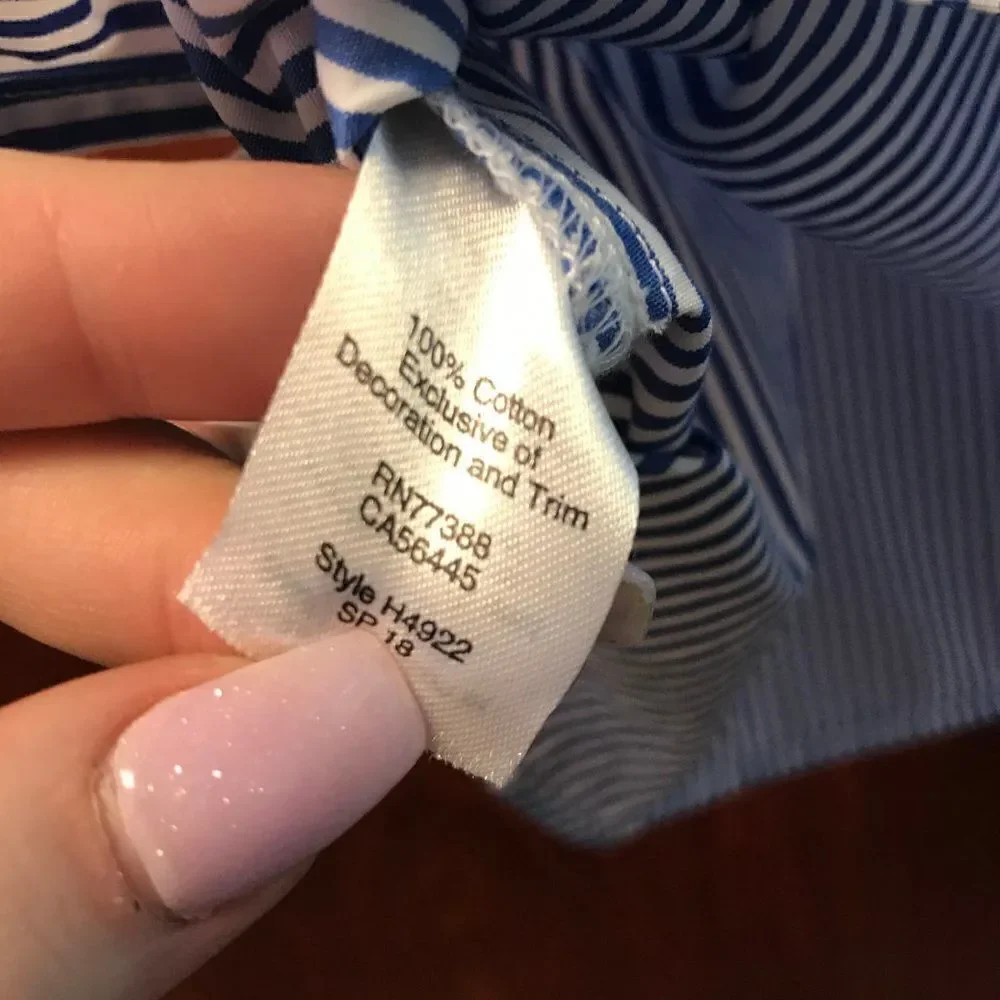 J. CREW embroidered peasant top Blue